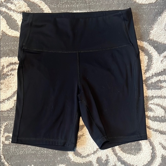 All in Motion Black Bike Shorts High-Waisted Athletic - Picture 1 of 4